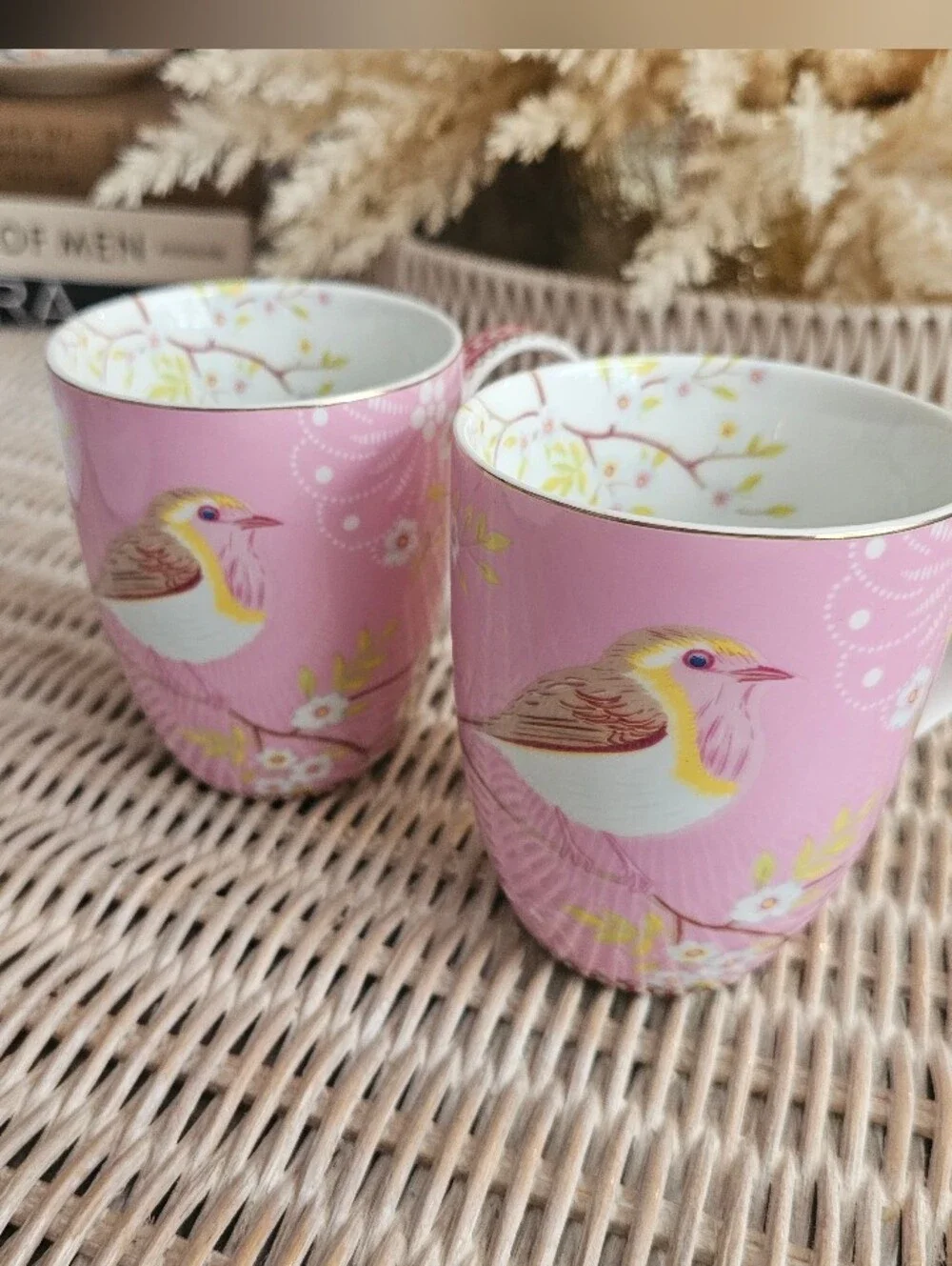 Pip Studio Pink Early Bird Mugs & Plates Porcelain Set